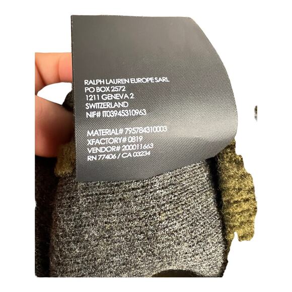 Club Monaco Sweater Mens brown Wool Nylon Crewneck Pullover Cozy Casual XL - Picture 6 of 8